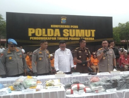 Selama 47 Hari, Polda Sumut Sita 175 Kg Sabu dengan 713 Tersangka