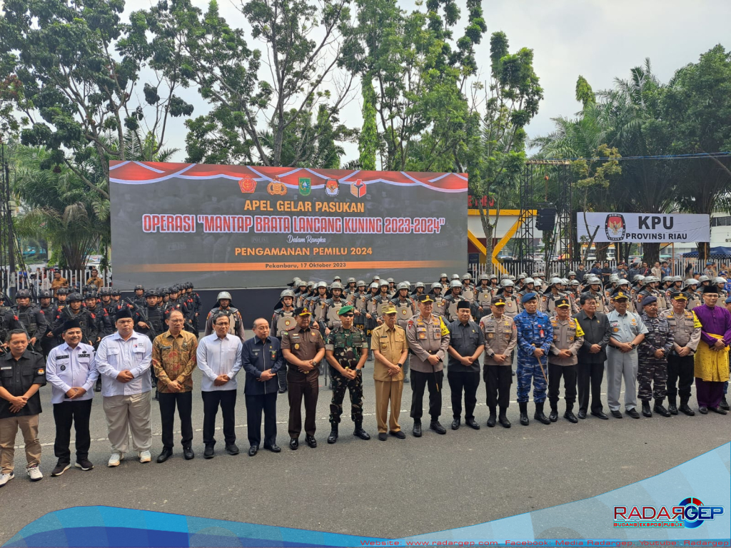 Wakajati Riau Hadiri Apel Gelar Pasukan dan Simulasi Sispamkota