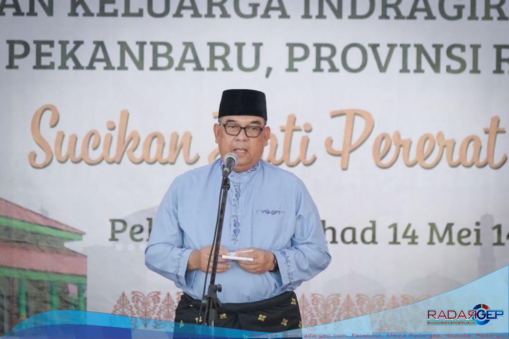 Hadiri Halalbihalal IKA Inhu, Wagub Riau Himbau Jaga Situasi Kondusif Jelang Pemilu 2024