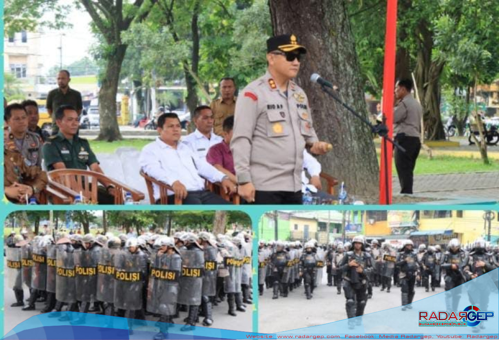 Polres Binjai Gelar Kegiatan Simulasi Sistem Pengamanan Kota Pada Ops Mantap Brata Toba 2023-2024