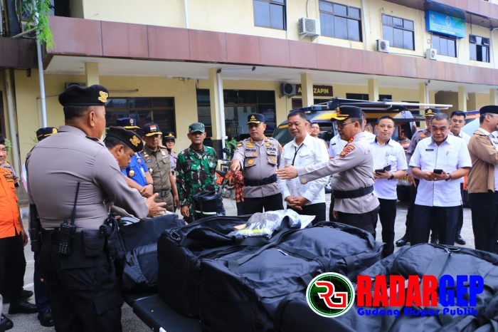 Sekdako Dan Kapolresta Pantau Peralatan Pemadaman Karhutla