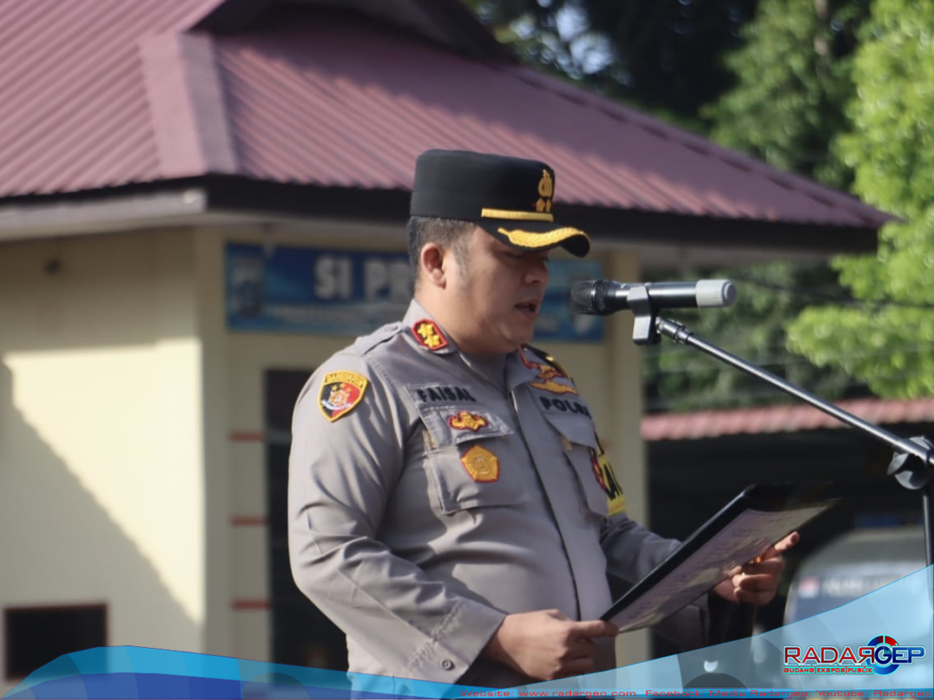 Polres Langkat Gelar Apel Siaga Jelang Penetapan Capres dan Cawapres