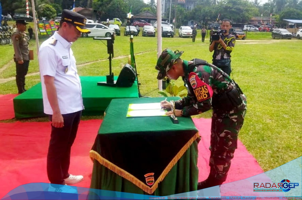 Bupati Rohil Secara Resmi Buka Program TMMD ke-117 Kodim 0321 Rohil