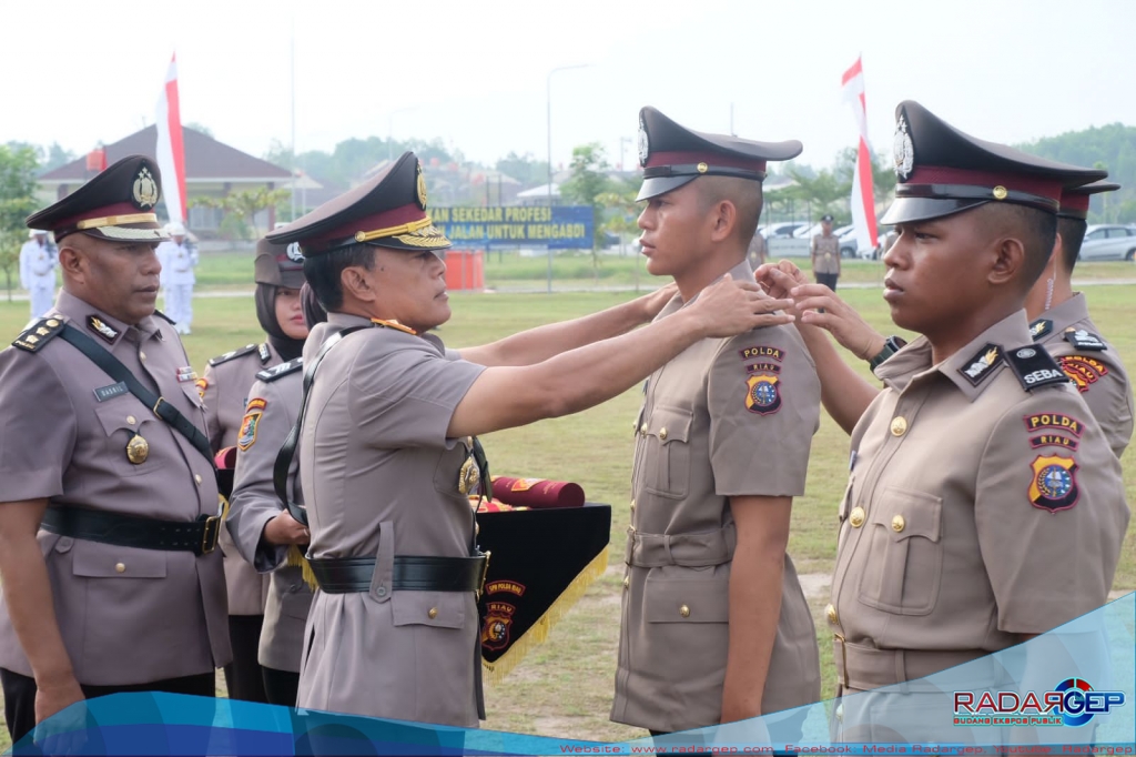 Brigjen Pol Kasihan Rahmadi Lantik 134 Bintara Polri di SPN Pekanbaru