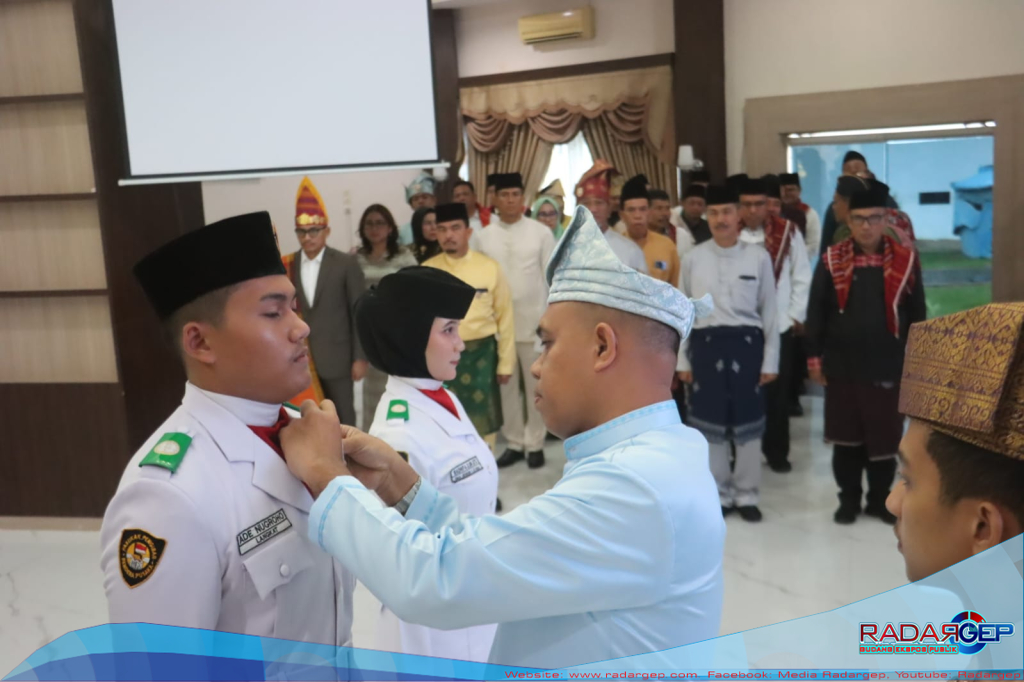 Kapolres Langkat Hadiri Upacara Peringatan Hari Lahir Pancasila di Ruang Pola Kantor Bupati Langkat