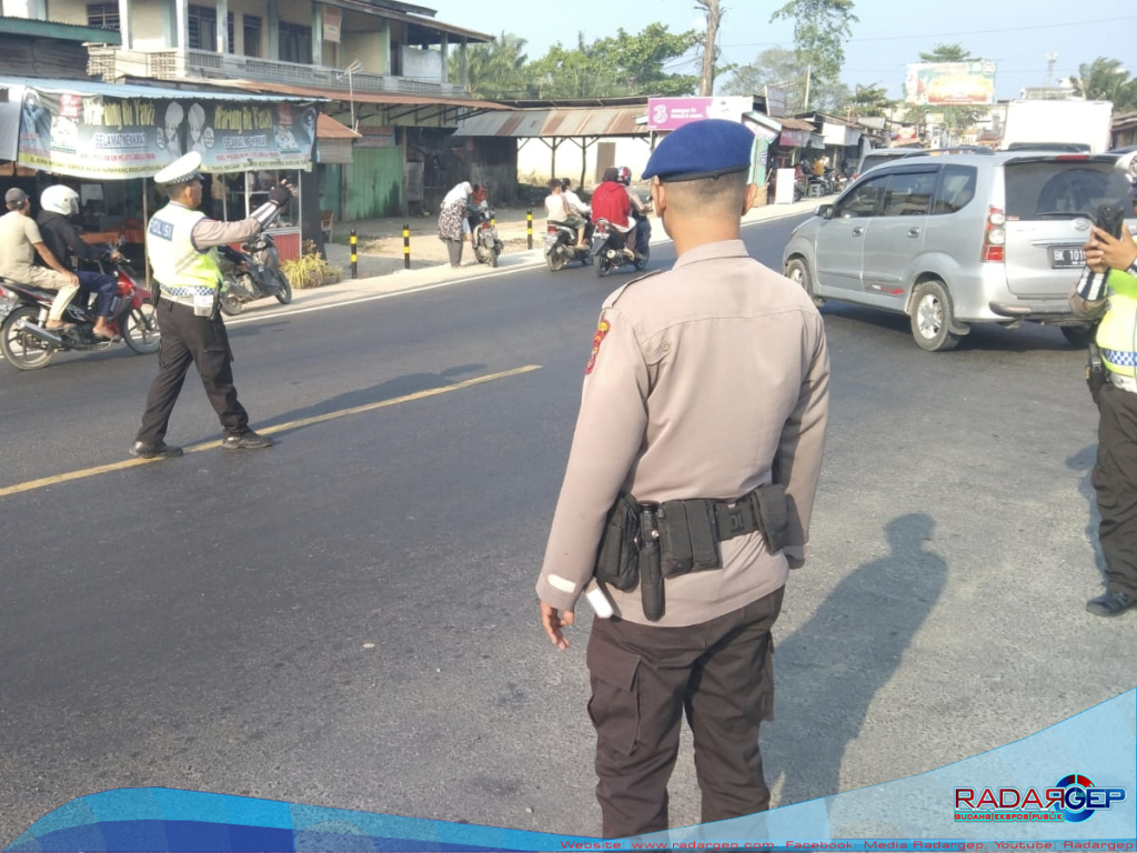 Operasi Ketupat, Pos Yan Tanjung pura Polres langkat Siagakan Petugas Antisipasi Kemacetan