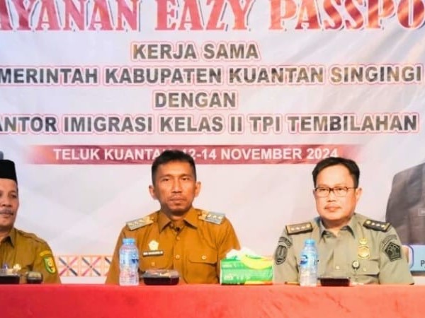 Pjs Bupati Kuansing Membuka Secara Resmi Pelaksanaan Eazy Passport