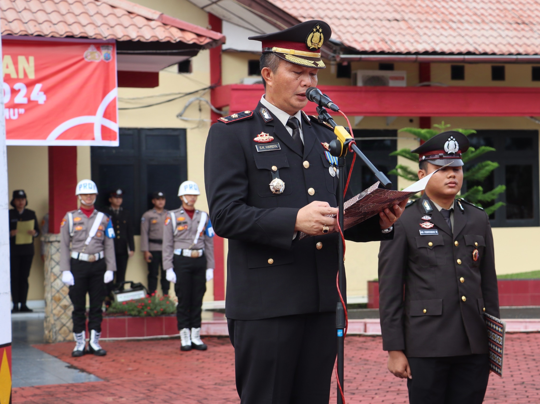 Polres Nias Mengadakan Upacara Peringatan Hari Pahlawan 2024