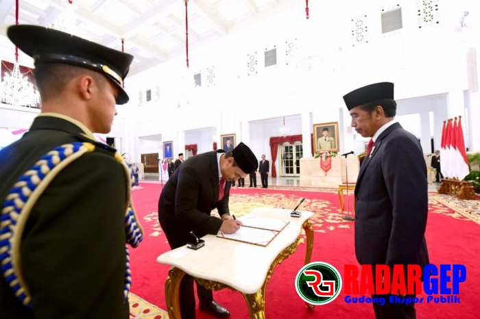 Presiden Jokowi Lantik Dito Ariotedjo Sebagai Menpora