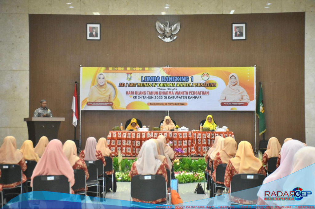 Ketua DWP Baru Ny.Ricana Djyanti Hambali Buka Secara Resmi Lomba Ranking 1 AD/ART Munas IV DWP