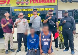 Pelaku Perampokan Sebuah Konter Ponsel Arimob II Polres Boven Digoel Terciduk