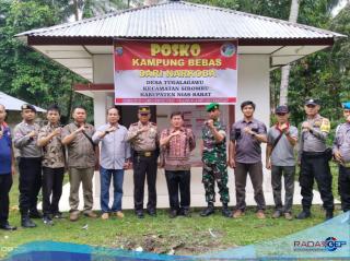 Polsek Sirombu Launching Posko Kampung Bebas Narkoba di Desa Tugalagawu