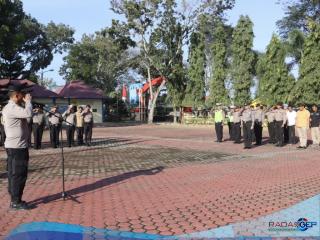 Apel Cipta Harkamtibmas Polres Langkat Dipimpin oleh Kabag Ops