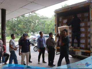 Polres Langkat Lakukan Pengamanan Pendistribusian Logistik Pemilu 2024