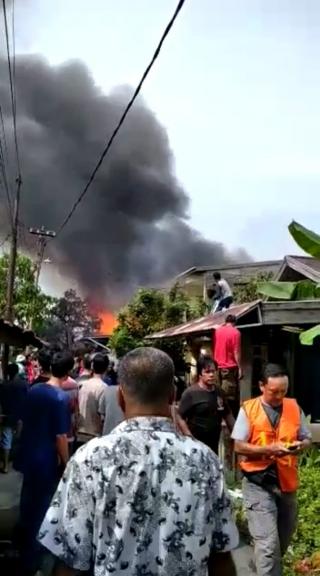 Sijago Merah Hanguskan Rumah di Gg Swito Tarjo M Boya