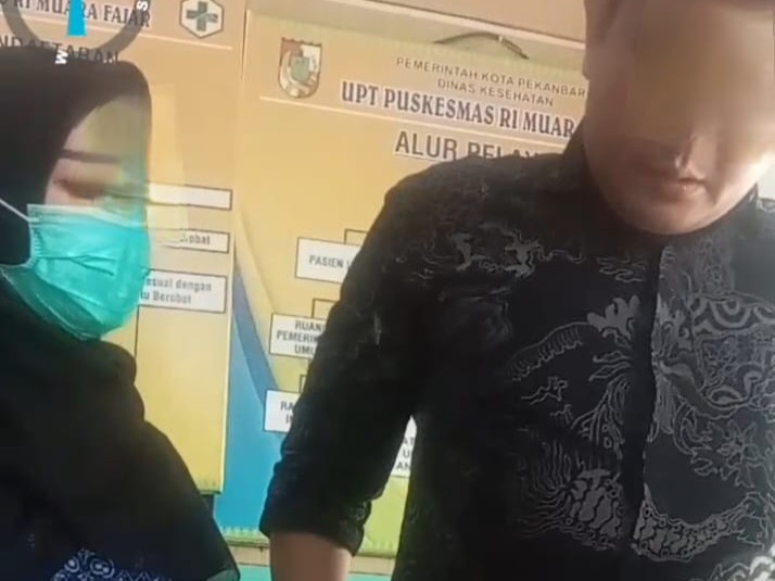 Foto: Oknum Puskesmas Muara Fajar, direkam pada 30 Juli 2026.