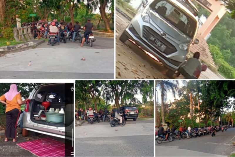 Foto: Dugaan penimbunan BBM bersubsidi yang disalin ke dalam jeriken berukuran 35 liter